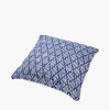 Indoor Outdoor Denim Blue and White Ikat Design Scatter Cushion