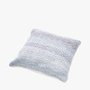 Indoor Outdoor Aqua Blue and White Inca Design Scatter Cushion