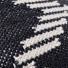 Indoor Outdoor Black and White Chevron Design Scatter Cushion