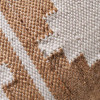 Indoor Outdoor Taupe and White Moroccan Design Scatter Cushion
