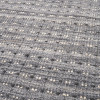 Indoor Outdoor Grey Double Stitch Design Rug Large