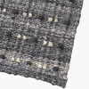 Indoor Outdoor Grey Double Stitch Design Rug Large