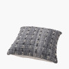 Indoor Outdoor Grey Double Stitch Design Scatter Cushion