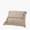 Indoor Outdoor Natural and Tan Fleck Design Scatter Cushion