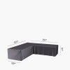 Outdoor Seating Set Aerocover L-Shape 255 x 255 x 100 x 70