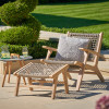 Sesto Outdoor Chair and Hocker Set