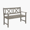 Cambridge Antique Grey Outdoor 2 Seater Bench