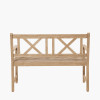 Cambridge Light Teak Outdoor 2 Seater Bench