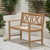 Cambridge Light Teak Outdoor 2 Seater Bench