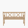 Cambridge Light Teak Outdoor 3 Seater Acacia Wood Bench