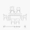 Larissa Kubu Grey Outdoor Dining Set