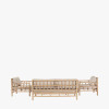 Costa Rica Natural Bamboo Finish Outdoor Seating Set