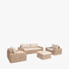 Como Natural Antique Outdoor Seating Set