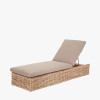 Garda Natural Antique Outdoor Sunlounger