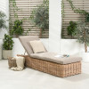 Garda Natural Antique Outdoor Sunlounger