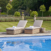 Garda Natural Antique Outdoor Sunlounger