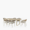 Osaka Latte Outdoor 6 Seater Dining Set