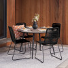 Pang Black Outdoor 4 Seater Dining Set