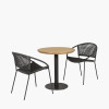 Dakota Black Outdoor Bistro Set