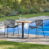 Dakota Black Outdoor Bistro Set