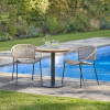 Dakota Natural Wheat Outdoor Bistro Set