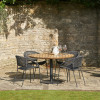 Dakota Black Outdoor 4 Seater Dining Set