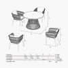 Martic Outdoor 4 Seater Dining Set