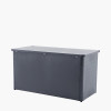 Rhode Island Large Galvanised Steel Cushion Box Anthracite