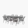 Carlo Extendable Rectangular 8 Seater Dining Set