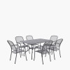 Carlo Rectangular 6 Seater Dining Set with Cushions