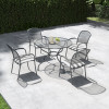 Carlo Round 4 Seater Dining Set with Cushions