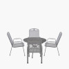 Savoy Round 4 Seater Dining Set with Cushions