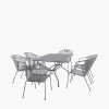 Elegance Rectangular 6 Seater Dining Set with Cushions