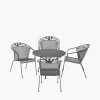 Elegance Round 4 Seater Dining Set with Cushions