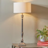 Canterbury Antique Silver Metal Table Lamp Base