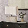 Hampton White Wash Wood Table Lamp