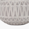 Anneli Warm White Aztec Texture Ceramic Table Lamp