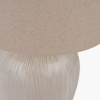 Greta Natural and Cream Textured Ceramic Table Lamp