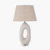 Laila Natural Organic Tall Ceramic Table Lamp