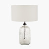 Ophelia Small Grey Bubble Glass Table Lamp Base