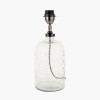 Ophelia Small Grey Bubble Glass Table Lamp Base