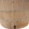 Taika White Wash Textured Wood Table Lamp Base