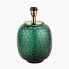 Camila Green Cold Cut Textured Glass Table Lamp Base