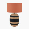 Kalutara Black and Natural Sea Grass Tall Table Lamp Base