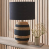 Kalutara Black and Natural Sea Grass Tall Table Lamp Base