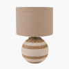 Talalla Cream and Natural Sea Grass Round Table Lamp Base