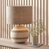 Talalla Cream and Natural Sea Grass Round Table Lamp Base