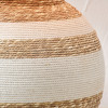 Talalla Cream and Natural  Sea Grass Round Table Lamp with Edward 35cm Natural Linen Cylinder Shade