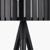 Rabanne Slatted Black Wood Tripod Table Lamp