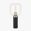 Florence Black Metal and Glass Table Lamp